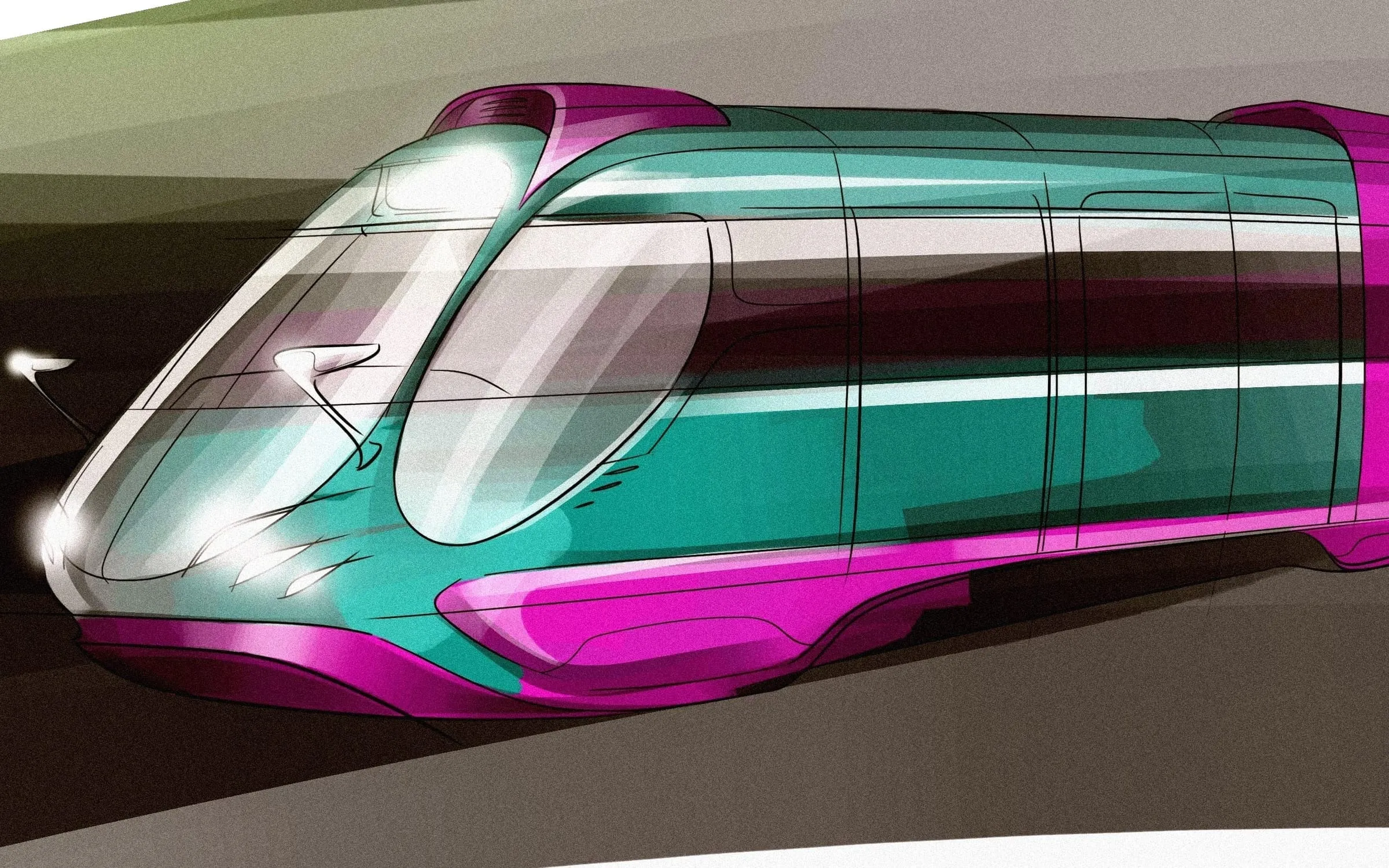 One of three concept sketches — the “future” version